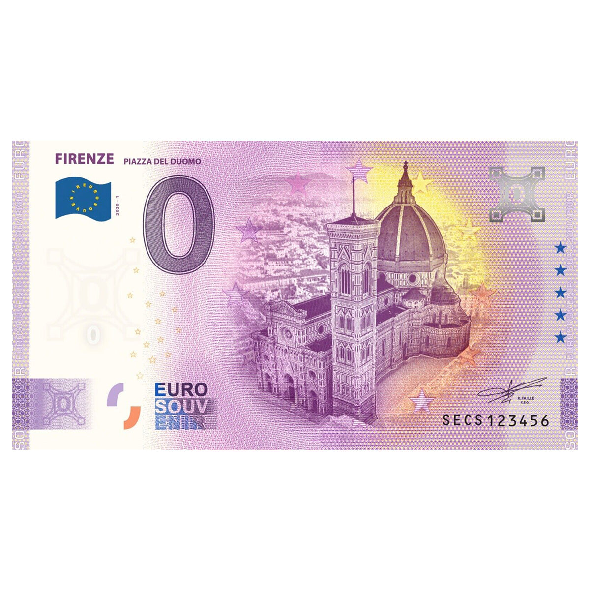 Banconota Zero Euro Firenze