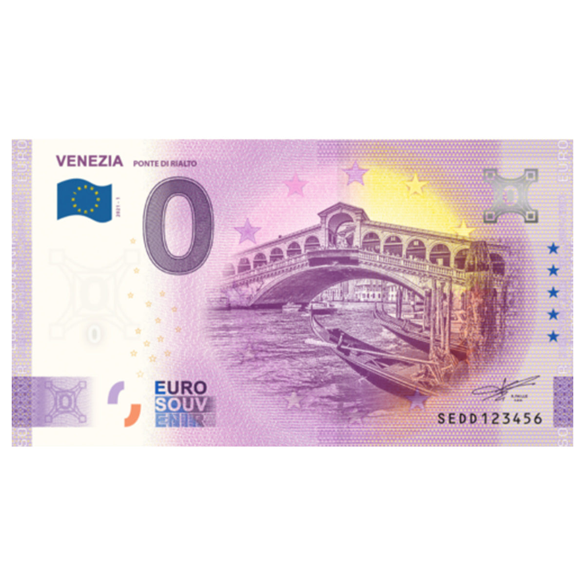 Banconota Zero Euro Venezia
