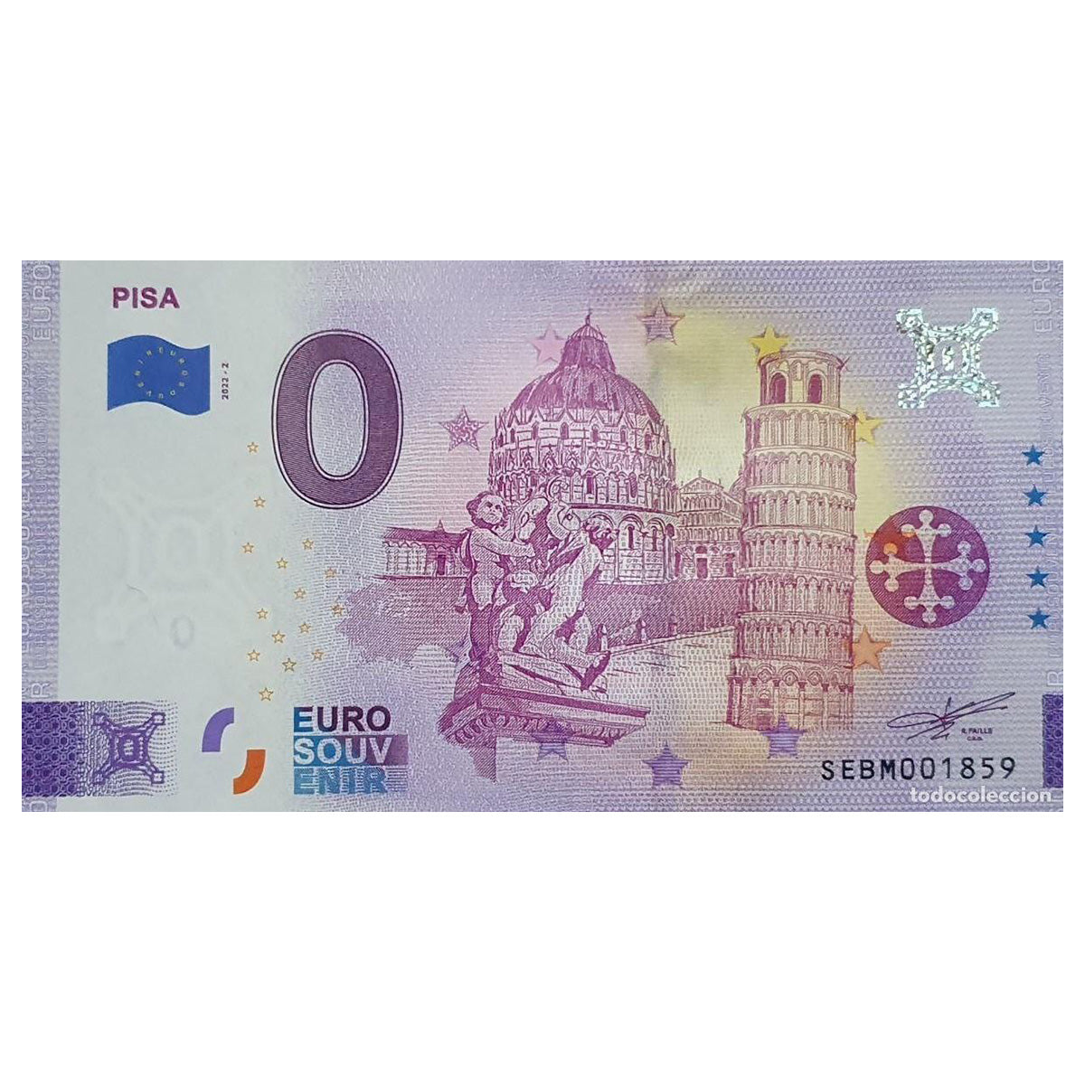 Banconota Zero Euro Pisa