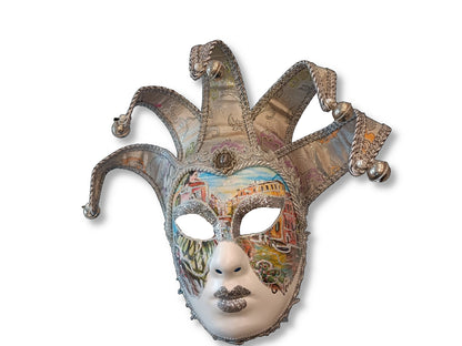Maschera Veneziana Jolly da Appendere ed Indossare