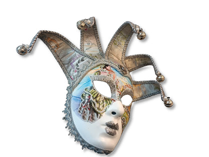 Maschera Veneziana Jolly da Appendere ed Indossare