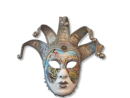 Maschera Veneziana Jolly da Appendere ed Indossare