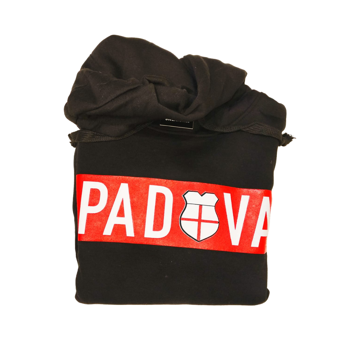 Felpa nera Padova con logo