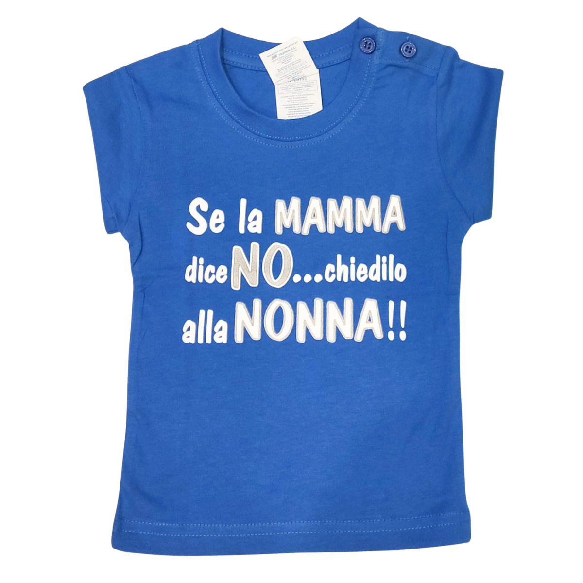 Maglia Baby "Se la mamma dice no chiedilo alla NONNA"