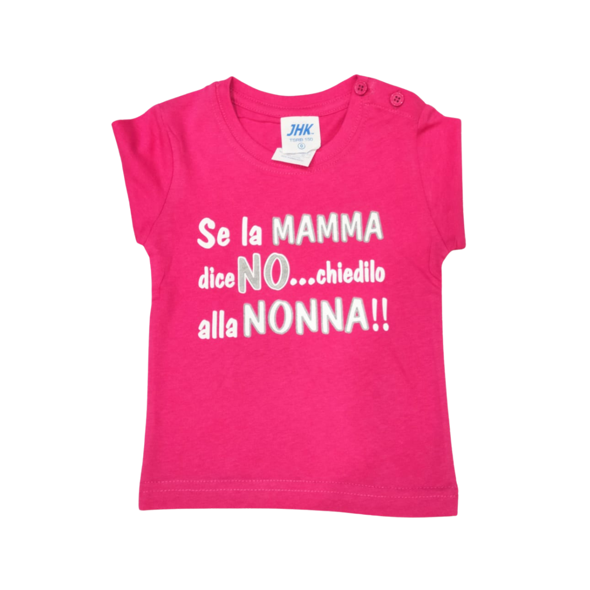 Maglia Baby "Se la mamma dice no chiedilo alla NONNA"