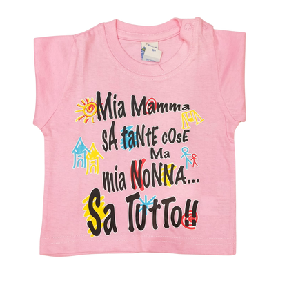 Maglia Baby "i miei NONNI sanno tutto"