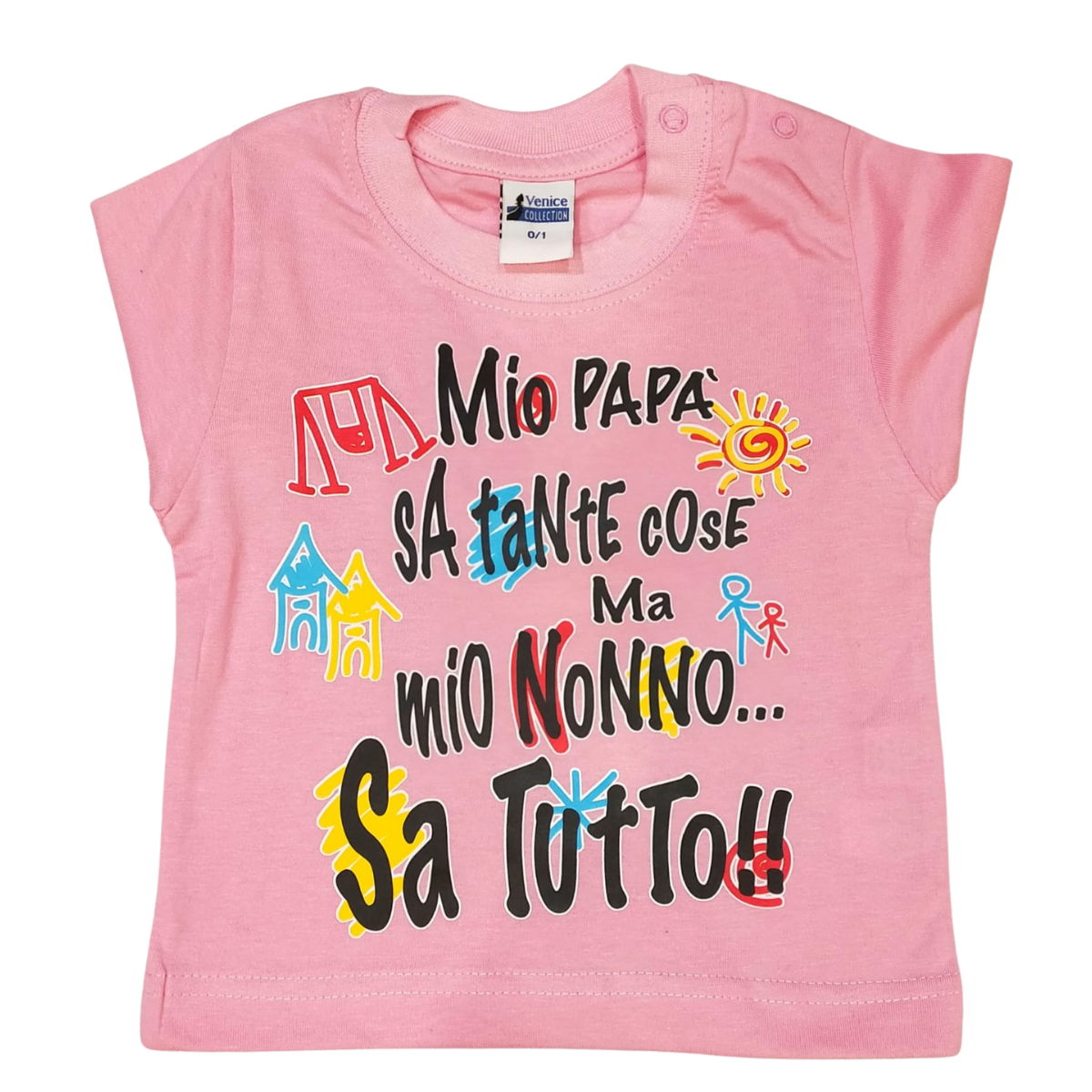 Maglia Baby "i miei NONNI sanno tutto"